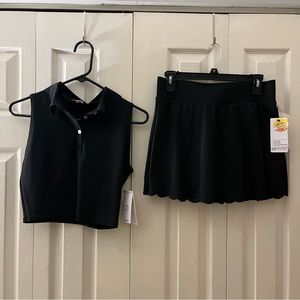 NEW Matching Tennis Set- Crop Tank and Skirt